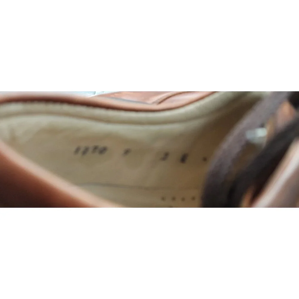 Hitchcock Leather Wide‎ Canoe Boat Shoes For Men brown Size 9 3E